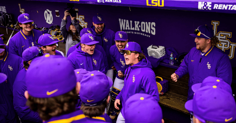 LSU Baseball is back at The Box on Monday vs. Nicholls (Photo: LSU Athletics)